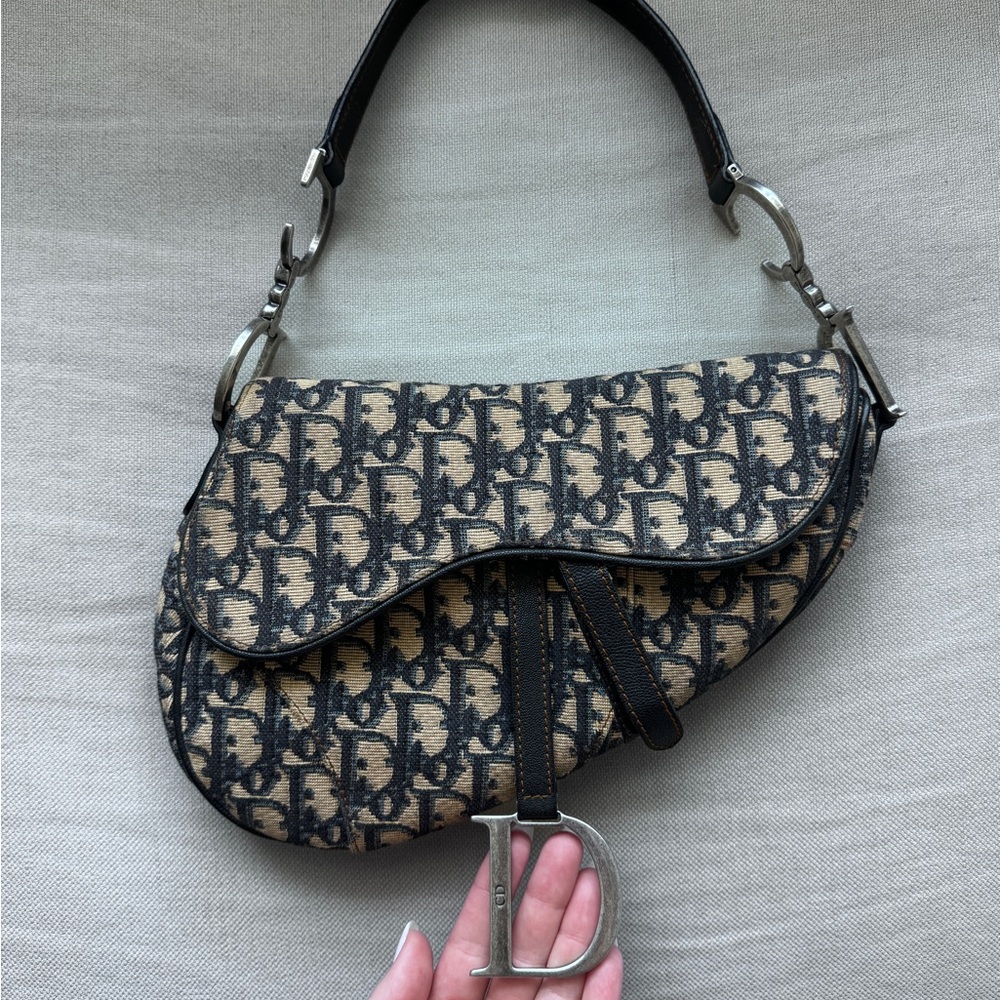 VINTAGE🤎Dior🤎Oblique Saddle Bag - Picture 5 of 14